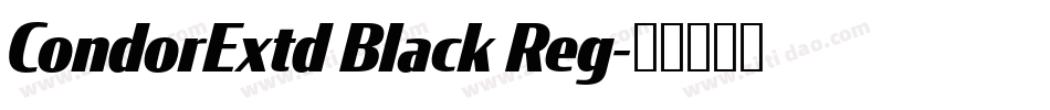 CondorExtd Black Reg字体转换